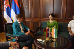 4 September 2024 The Speaker of the National Assembly of the Republic of Serbia in meeting with the Indian Ambassador